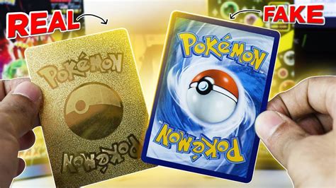are gold metal pokemon cards fake